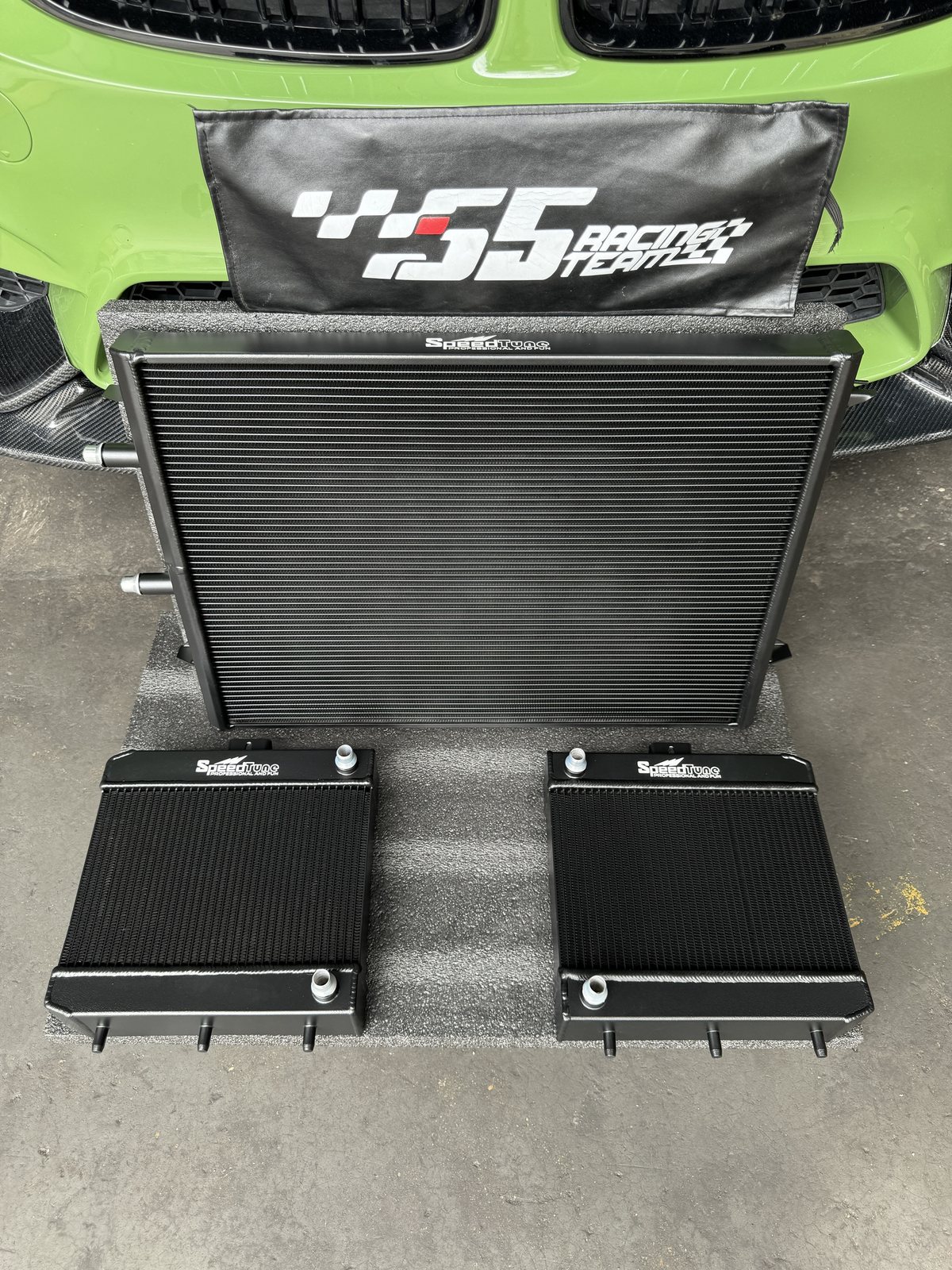 S55 cooling set — main radiator with auxiliary radiators